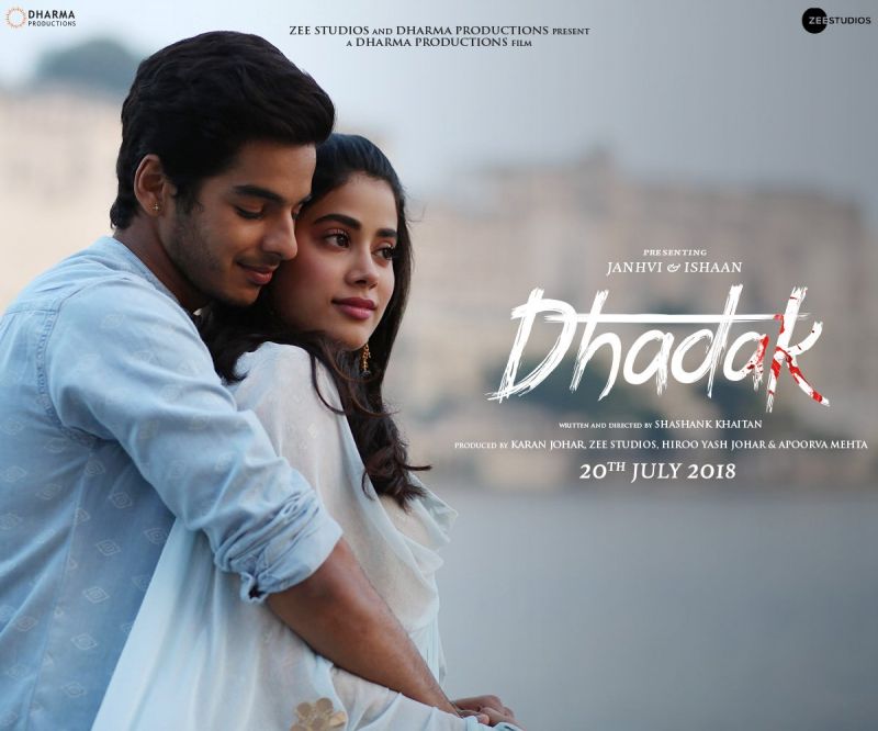 Dhadak movie poster.