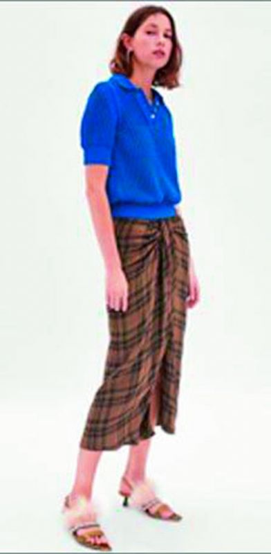 Zara introduced a lungi-inspired skirt priced around Rs 5,000.
