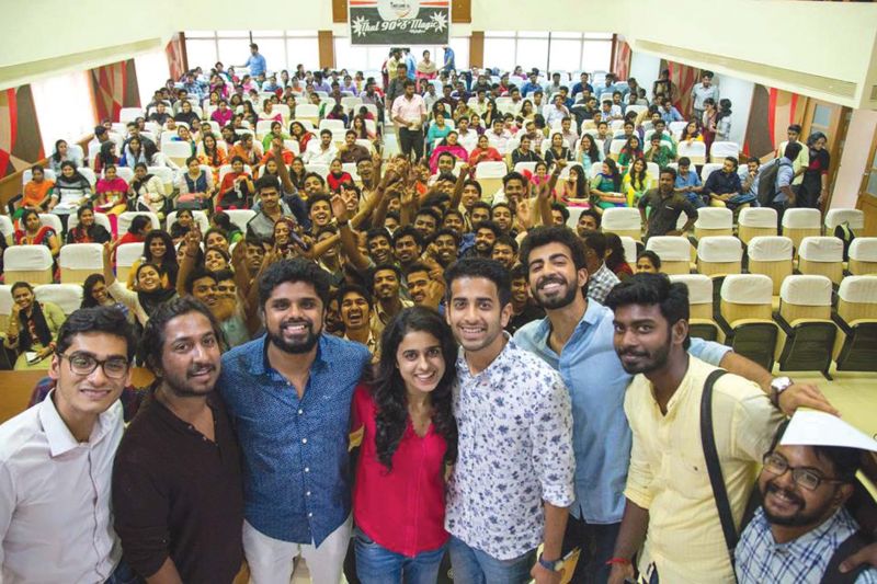 Vineeth with Team Aanandam 