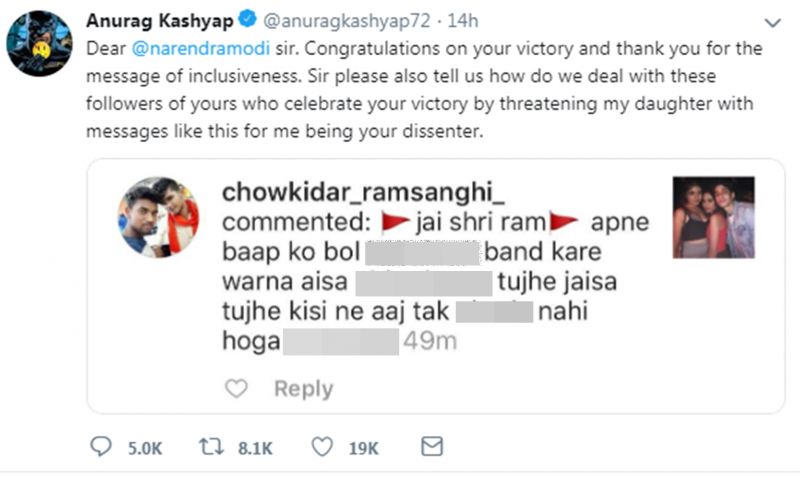 Anurag Kashyap's tweet.