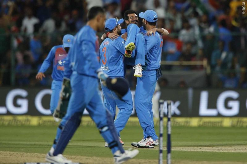Yuzvendra Chahal became the first Indian bowler to pick up five or more wickets in a T20 international. (Photo: BCCI)