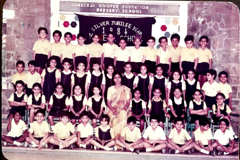 Rani shares a throwback picture from her school days.