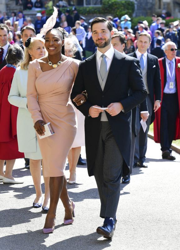 Serena Williams and her husband Alexis Ohanian. (Photo: AP)