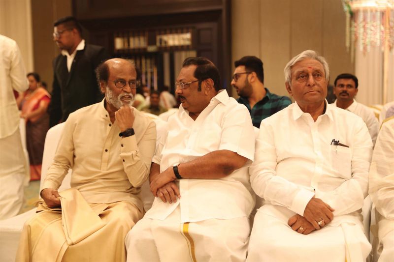 With Azhagiri and Sathyanarayana Rao