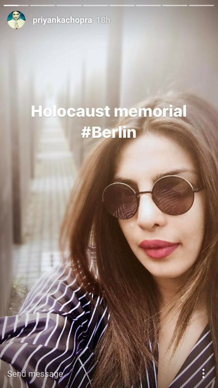 Priyanka Chopra slammed for clicking selfies at Holocaust Memorial, deletes posts	