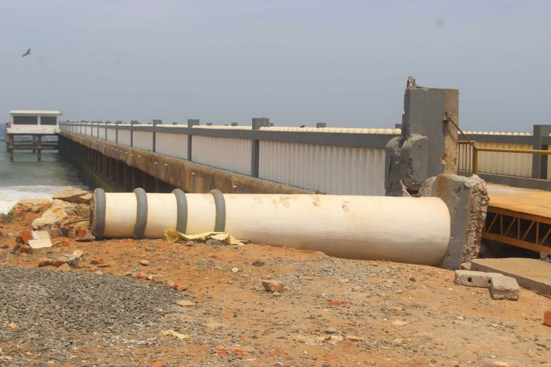 The recently renovated top portion of the pier.