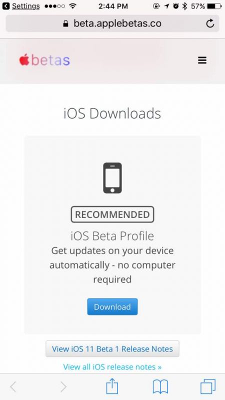 iOS 11 beta