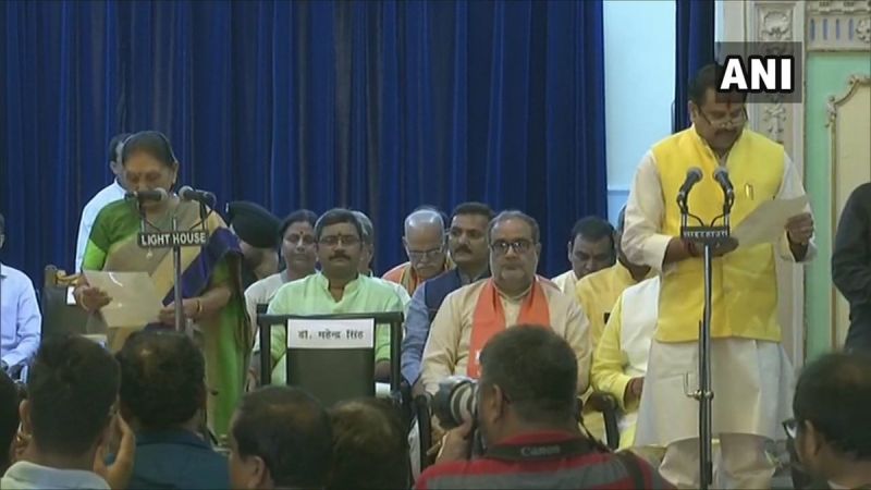 First cabinet reshuffle of Adityanath's government in UP. (Photo: Twitter | ANI)