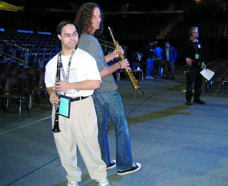 Sujeet Desai with Kenny G