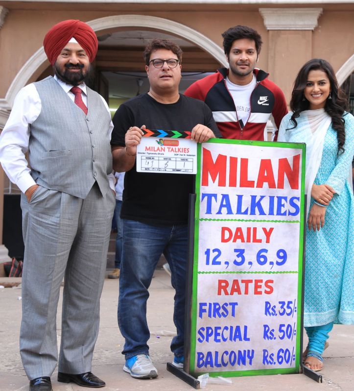 Ali Fazal, Tigmanshu Dhulia and others pose on the first day of shoot.