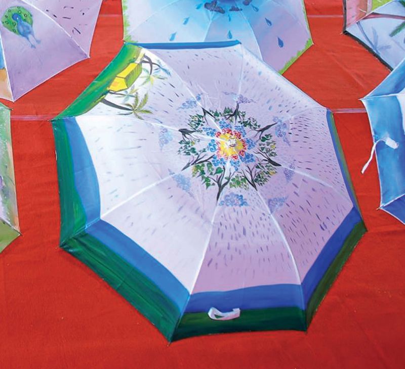Funbrella is an opportunity to paint umbrellas.