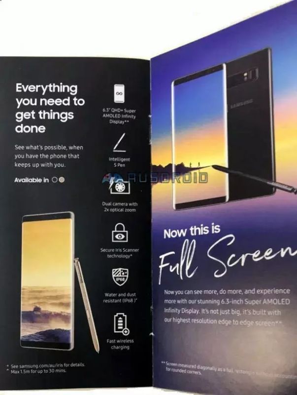 Samsung Galaxy Note 8 Brochure