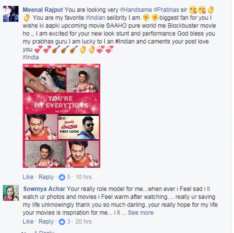 Prabhas changes his cover picture on Facebook and fans go gaga over him