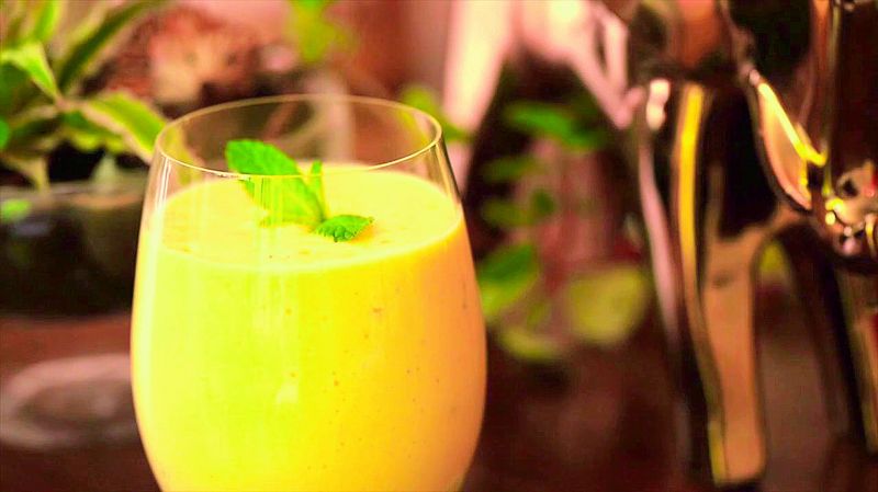 Mango Soy Yogurt Lassi (vegan)