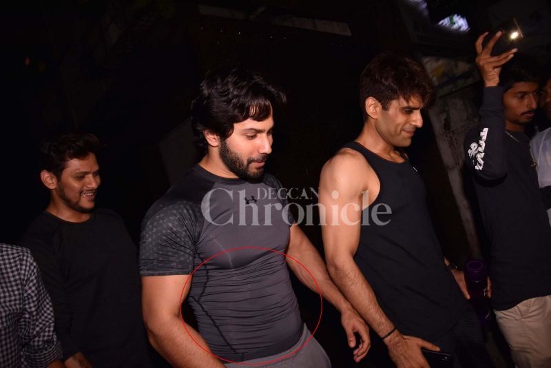 Varun Dhawan spotted outside his gym.