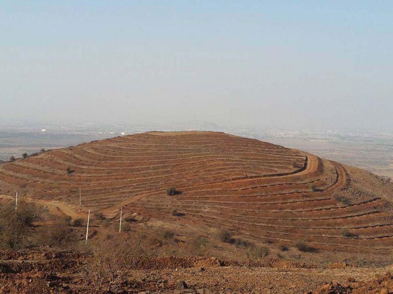 The hill range which will be developed as a tree park (Photo: DC)