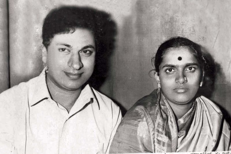 Dr Rajkumar and Parvathamma in their younger days