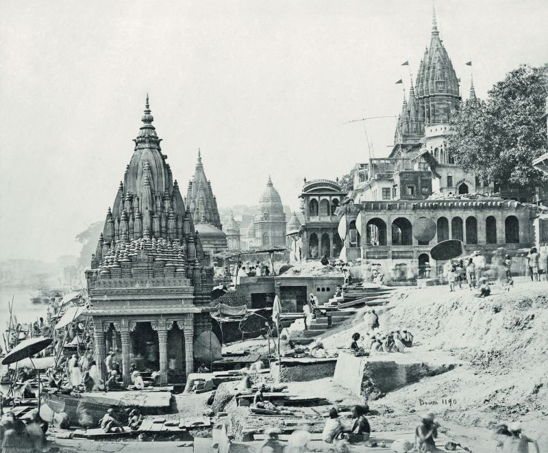 Varanasi (formerly Benares), Vishnu temples on the Ganges.