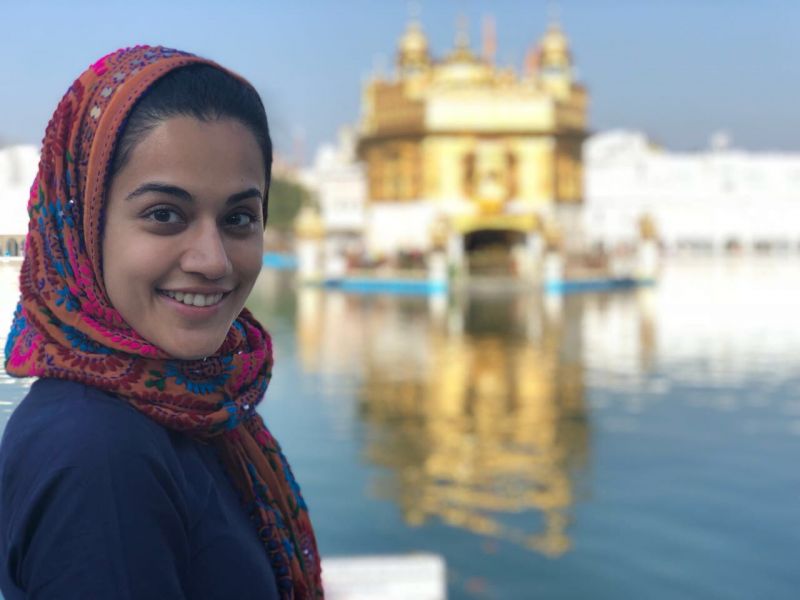 Taapsee Pannu at The Golden Temple.