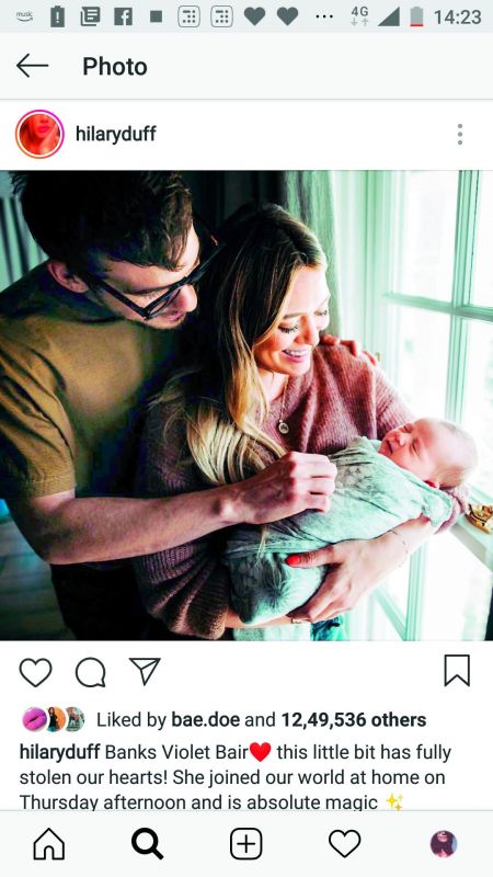 Hilary Duff welcomes daughter Banks