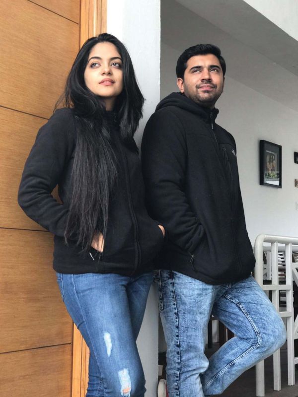 Ahaana with Nivin Pauly.