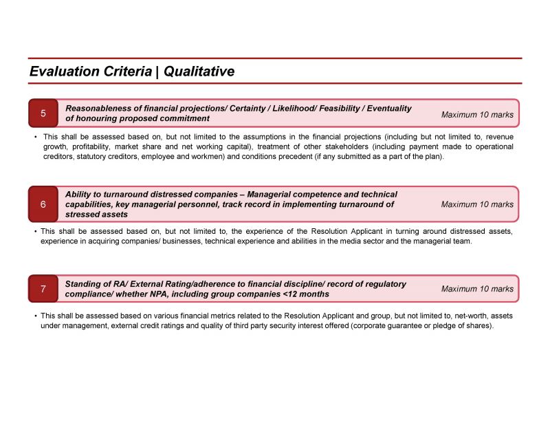 Evaluation Criteria 