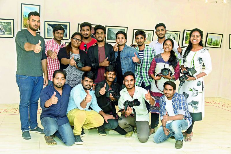 Students of Sri Venkateshwara (SV) College at ICCR, Ravindra Bharati