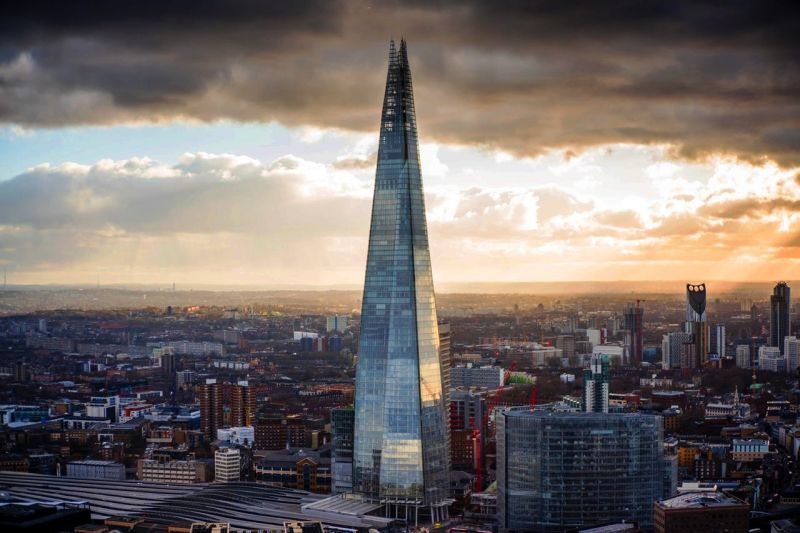 The Shard, a towering 300-meter-tall steel and glass behemoth designed by master architect Renzo Piano. (Phto: ) 
