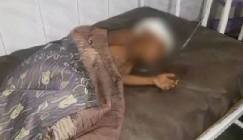 The woman and her son are undergoing treatment in a hospital at Mughalsarai in Uttar Pradesh. (Photo: ANI)