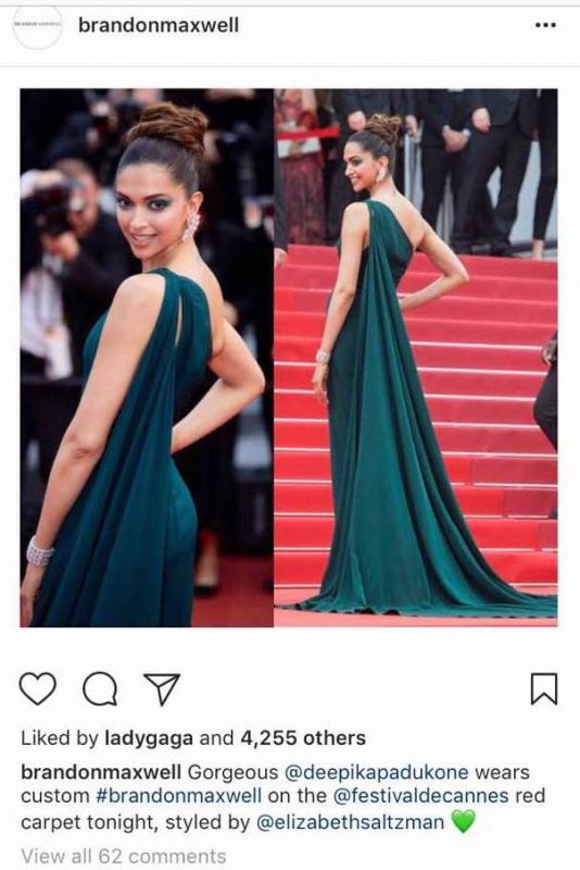 Lady Gaga gives Deepika Padukone a thumbs up for her style at
