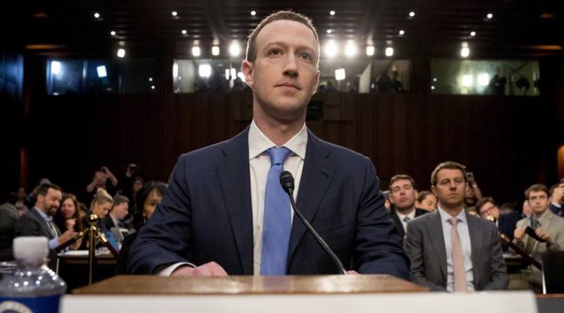 Facebook CEO Mark Zuckerberg before a joint hearing of the Commerce and Judiciary Committees on Capitol Hill in Washington, Tuesday, April 10, 2018, about the use of Facebook data to target American voters in the 2016 election. (Photo: AP)