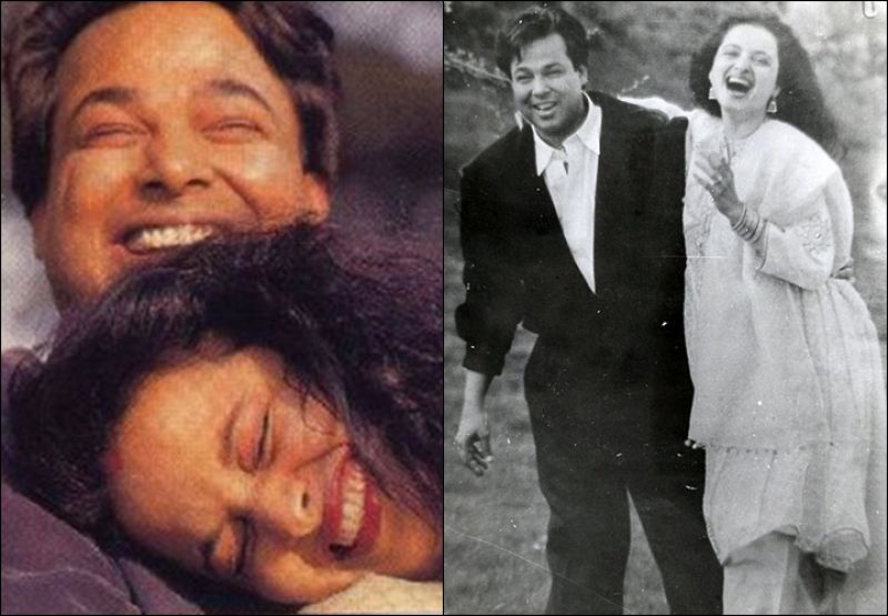 Rekha during the happy times with her husband Mukesh Aggarwal.
