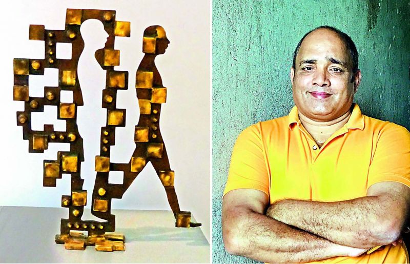 M.V. Ramana Reddy's brass sculpture Evolution' is based on the changes that have taken place in the wake of modernism.