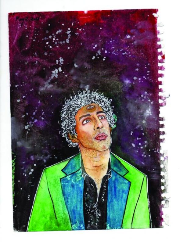 Sravya Sruthi Kothalanka's recent psychedelic painting of Jim Sarbh made an impact on many people in a positive way. A mix of realism and surrealism.