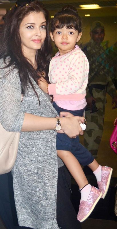 Aishwarya Rai Bachchan with daughter Aaradhya.