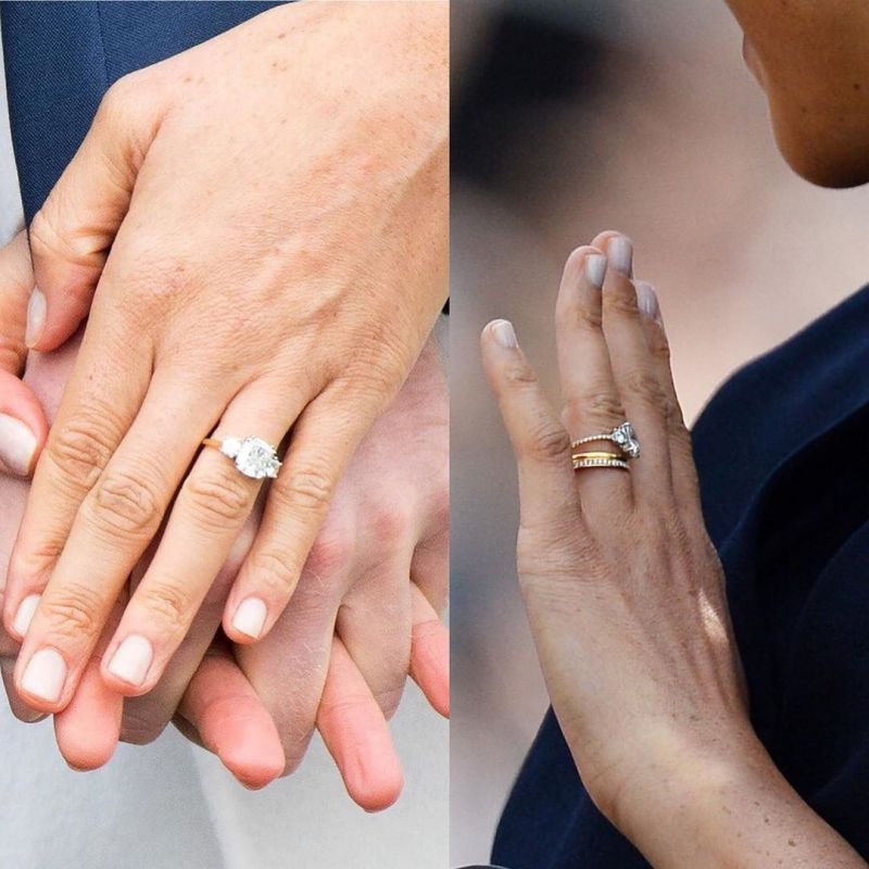 Meghan Markle updated her engagement ring and debited it post the birth of baby Archie.(Photo: Instagram)