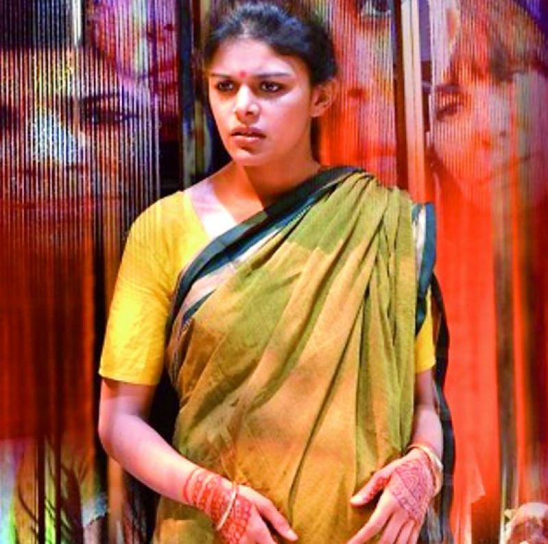 Ulrika in a still from the play, Made in India