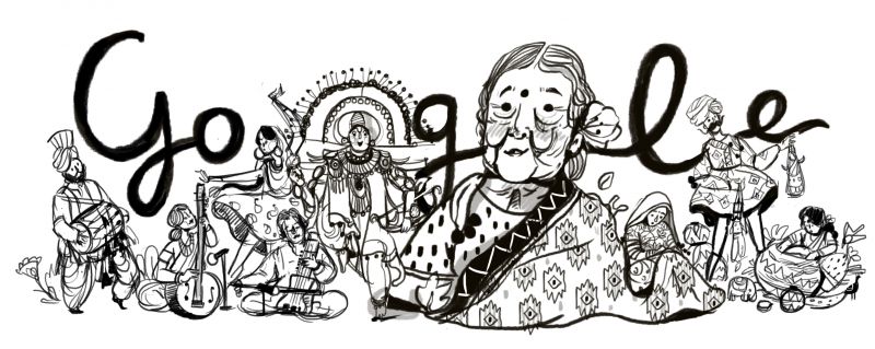 Kamladevi Chattopadhyay draft doodle (Photo: Google)