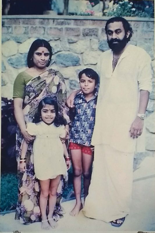 Padmarajan and  family, an old photo.