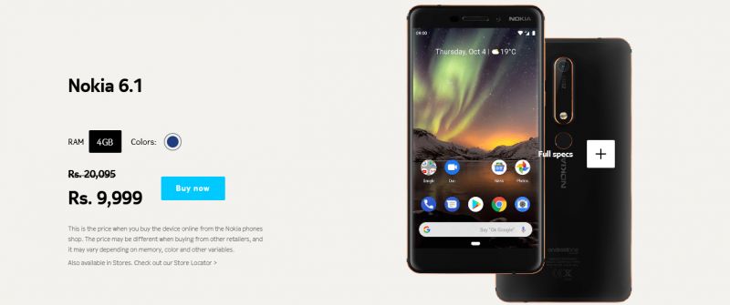 Nokia 6.1 price slashed