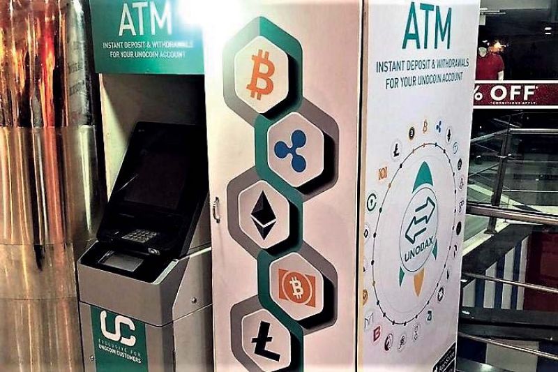 The Bitcoin ATM setup in Bengaluru