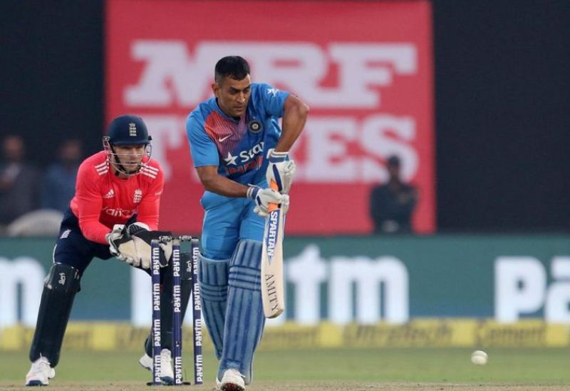 Mahendra Singh Dhoni has not been very effective batting lower down the order in the T20 series against England so far. (Photo: BCCI)