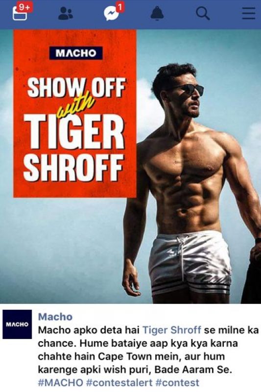 A contest for Tiger Shroff's visit in Cape Town