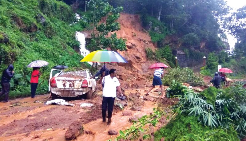 Landslide at Munnar.