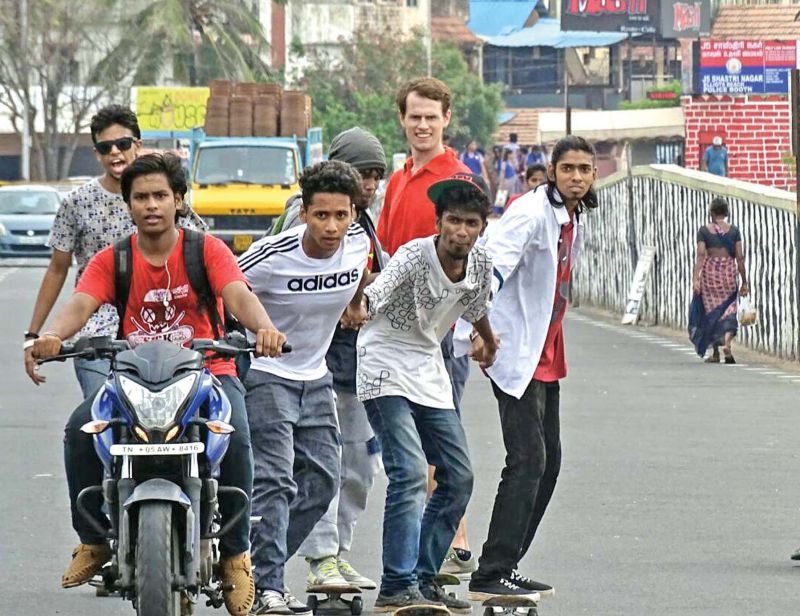 Members of SICK  street skating