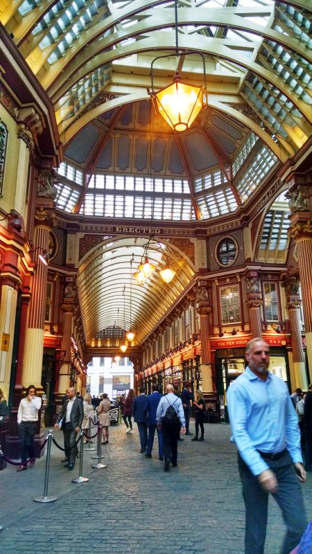 Leadenhall Market, one of the oldest markets in London dating back to the 14th century, is located in the historic centre of the City of London financial district. (Photo: 