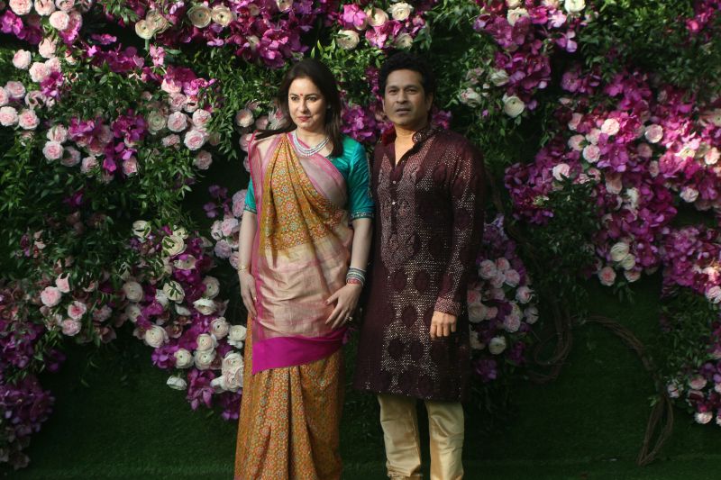 Sachin Tendulkar with wife Anjali Tendulkar. (Photo Courtesy: Mrugesh Bandiwadekar)