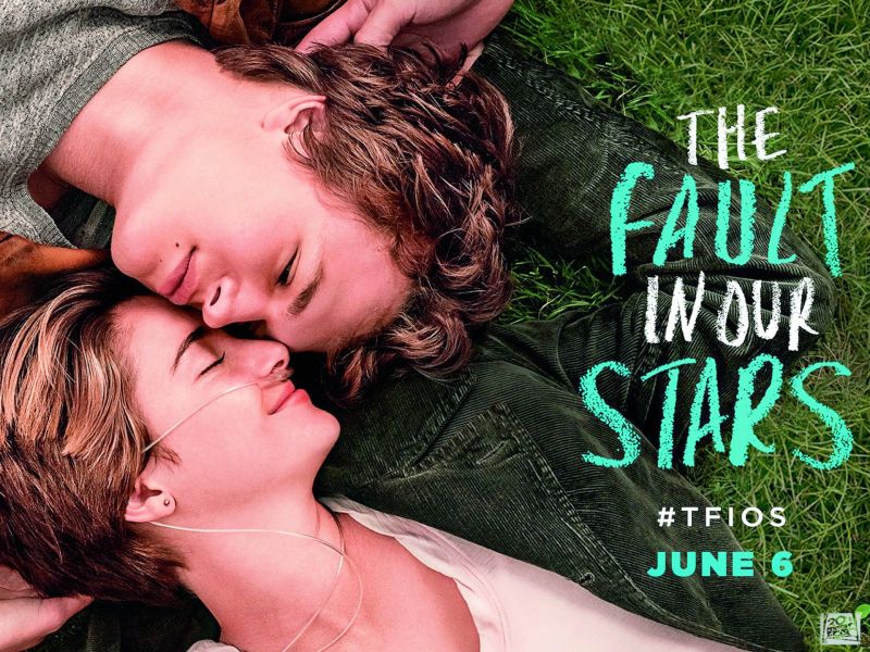 A still from The Fault in Our Stars based on the popular John Green novel