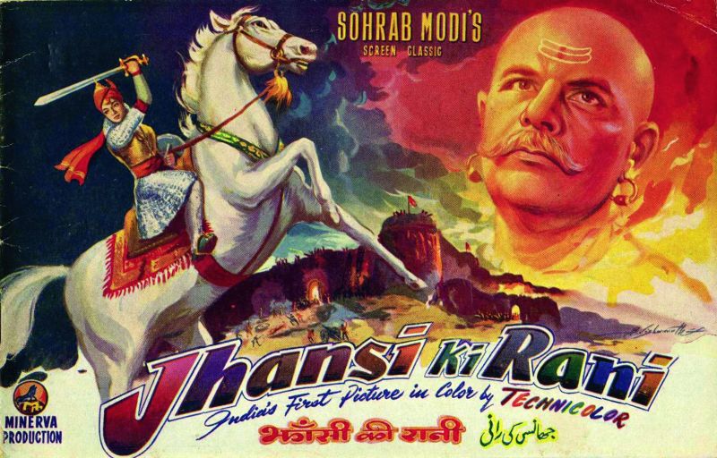 Battle cry: The first Indian colour film in 35 mm was Jhansi Ki Rani.