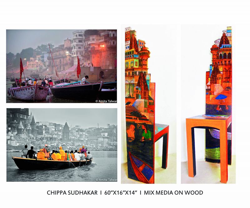  Art by Chippa Sudhakar that was inspired by the Banaras series 